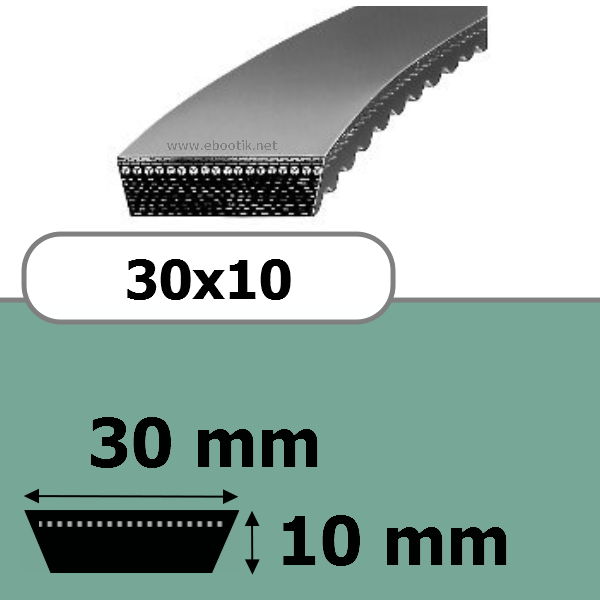 COURROIE VARIATEUR 30x10x1500