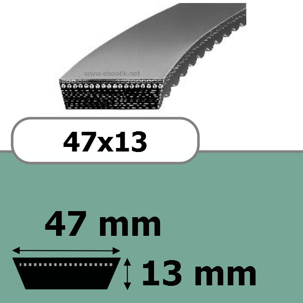 COURROIE VARIATEUR 47x13x2240