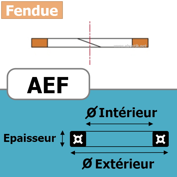 BAGUE ANTI-EXTRUSION 21.82x3.53 AEF PTFE