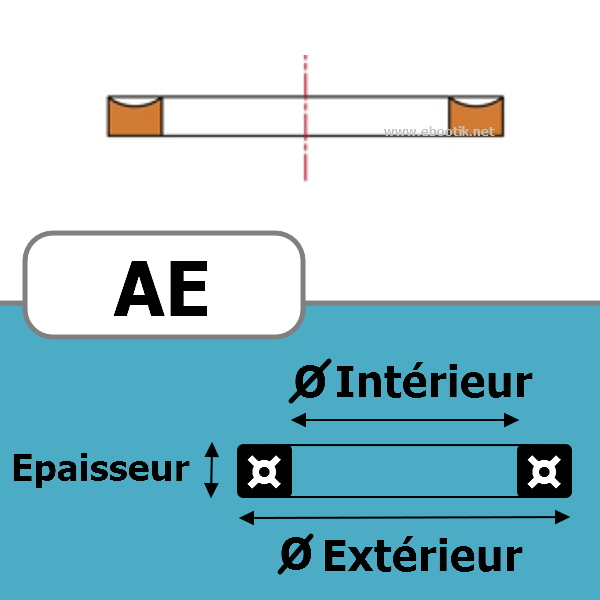 BAGUE ANTI-EXTRUSION 7.52x3.53 AE NBR/Nitrile