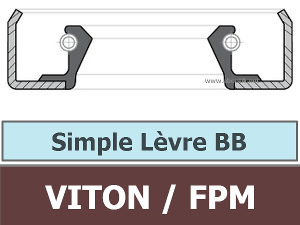 4X8X2 BB FPM/Viton/VITON