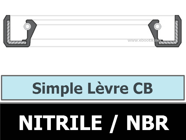 JOINT 12.70X32X7 CB / SIMPLE LEVRE NBR/Nitrile
