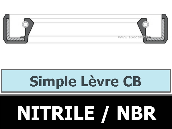 JOINT 6.35X15.87X3.96 CB / SIMPLE LEVRE NBR/Nitrile