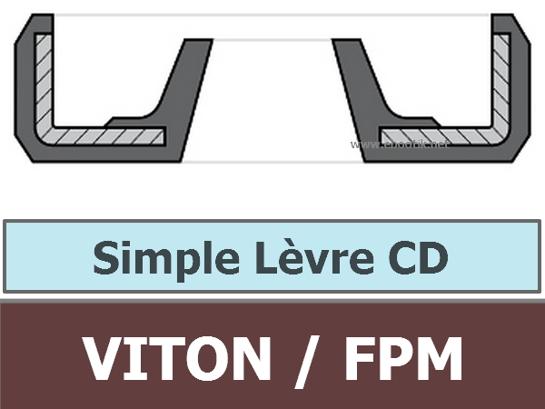 JOINT 10x14x3 CD / SIMPLE LEVRE FPM/Viton/Viton