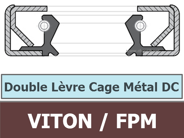 Joint Spi / Bague à Lèvre Simple 30x47x8 - Matière FPM/VITON, Résistant Aux Produits Chimiques, Températures -15°C à +170°C