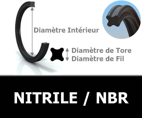 JOINT QUATRE LOBES XR 15.54x2.62 NBR/Nitrile 70 QR4114 N12