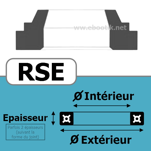 JOINT RACLEUR 4X12X4/7 <br>RSE NBR/Nitrile Noir¤90