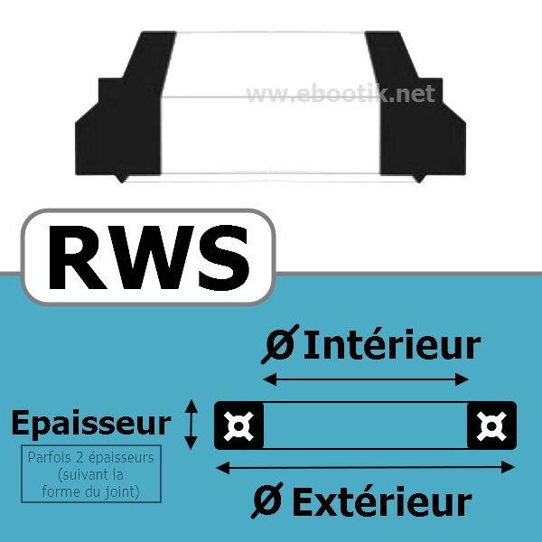 JOINT RACLEUR 41.28X53.97X5.28/8.89 <br>RWS NBR/Nitrile Noir¤90