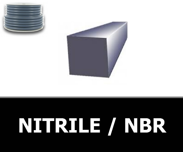 CORDE CARREE 8.00 mm NBR/Nitrile/NITRILE 70 Shores