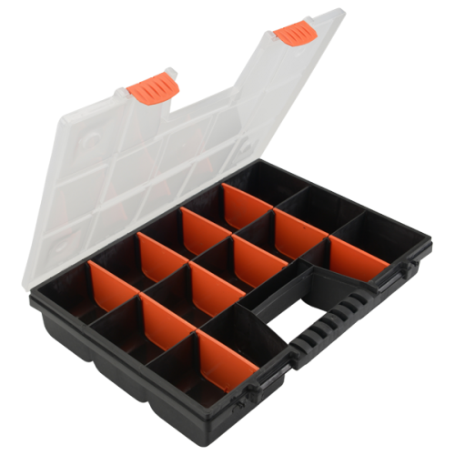 121040002-COFFRET VIDE 14 COMPARTIMENTS