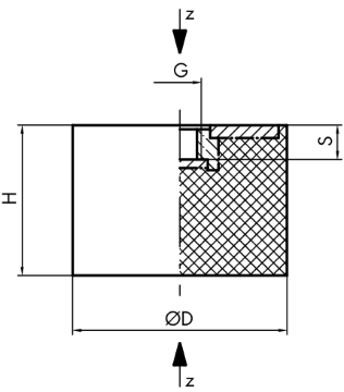 13060002-BUTEE FEMELLE 15x15 M4