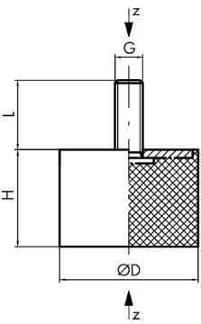 BUTEE MALE 50x25 M10