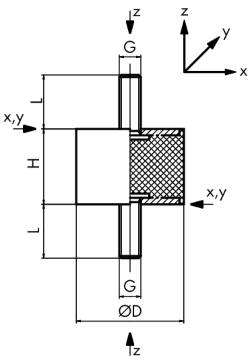 PLOT MALE/MALE 18x8.5 M6